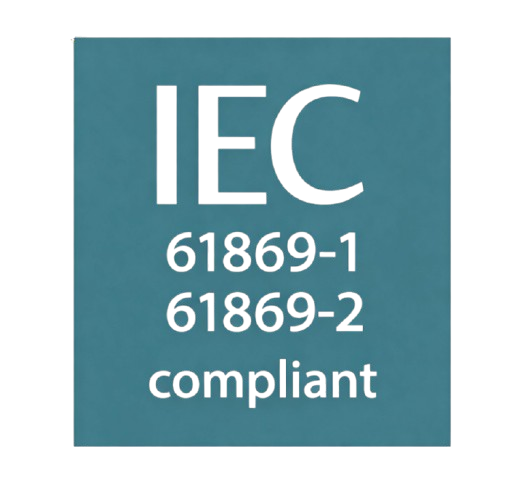 Conforme a IEC 61869